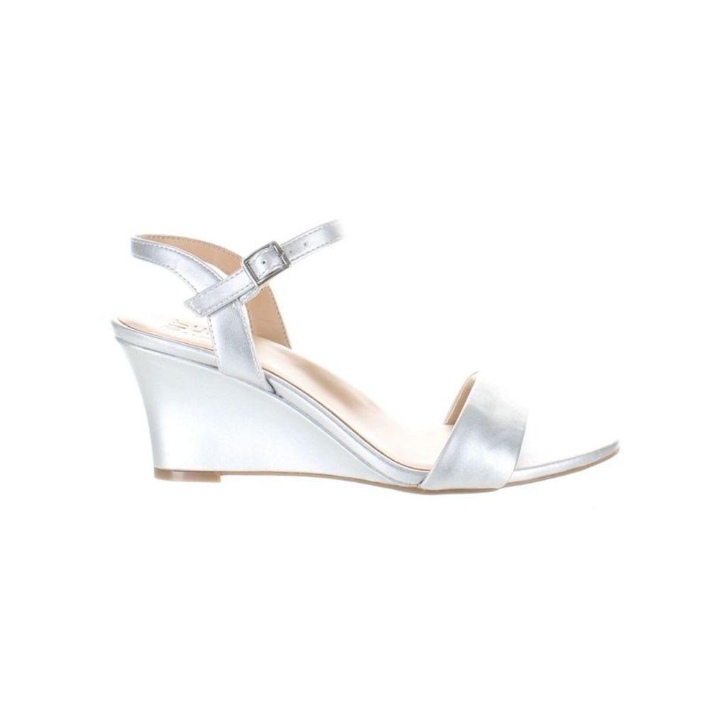 Naturalizer Metallic Silver Wedge Sandals